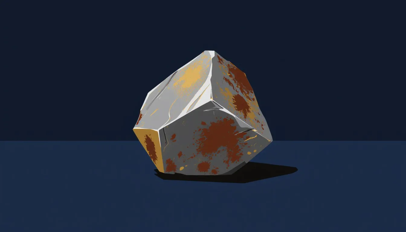 A rugged chunk of raw iron with a shiny cut facet and patches of rust across its surface