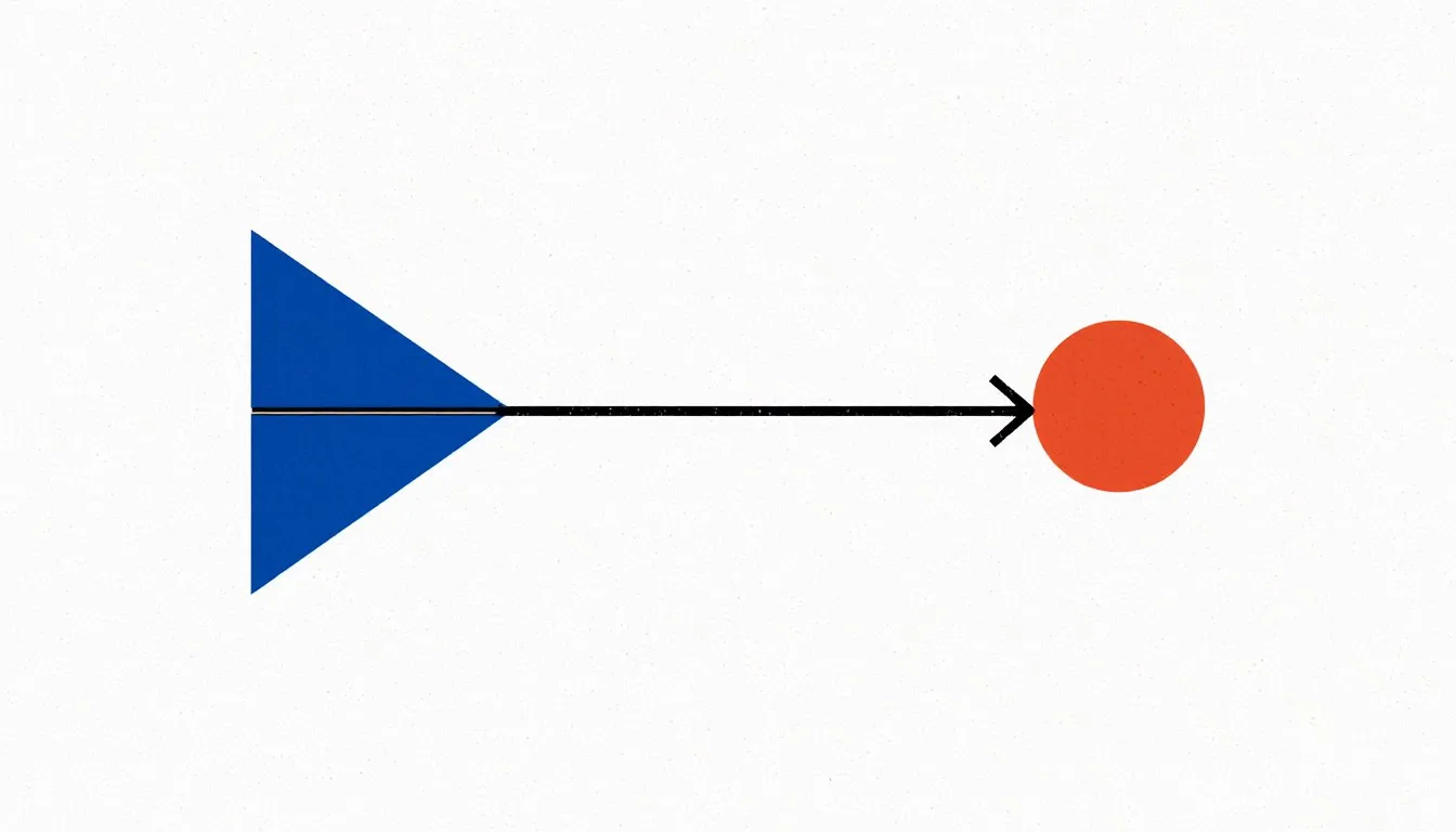 Diagram of two shapes linked by arrows pointing in opposite directions, illustrating a converse statement
