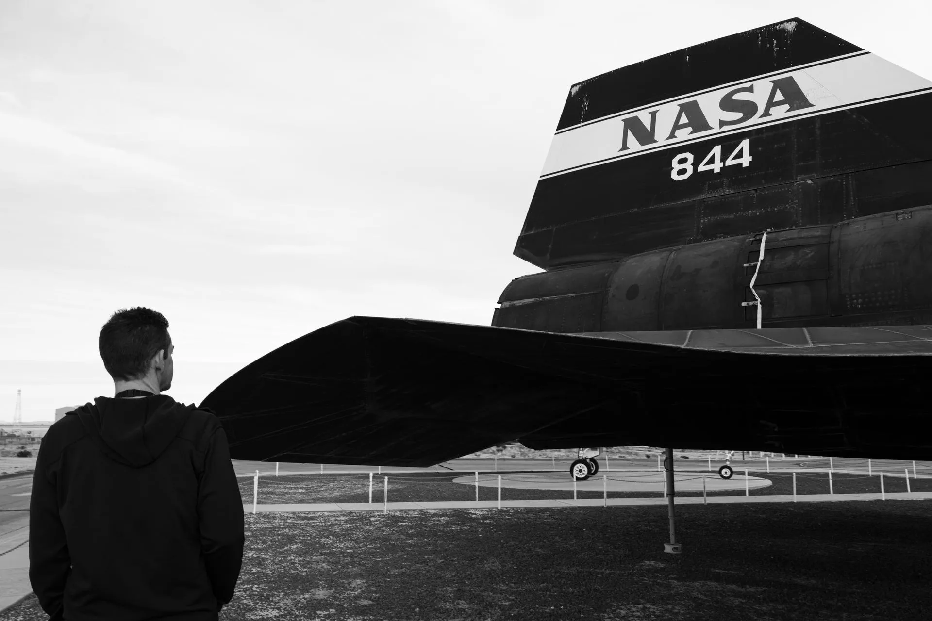 NASA's record-holding SR-71 Blackbird number 844 on display