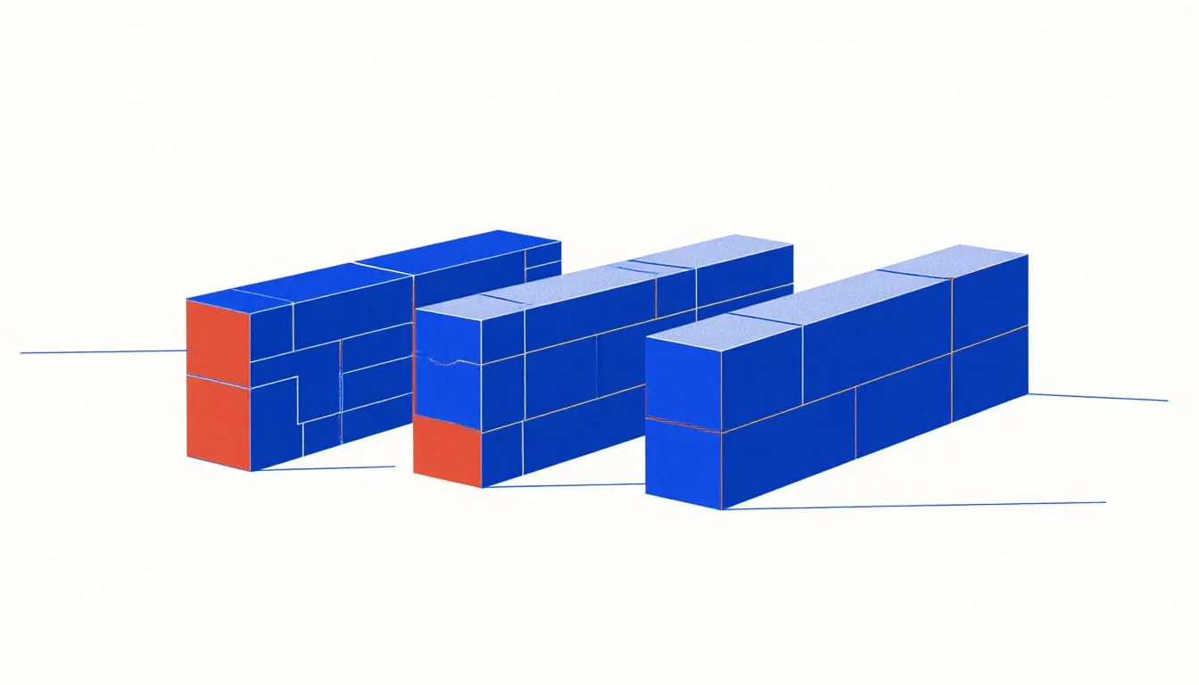 Three bar shapes divided into segments, each with part of its segments shaded, representing fractions of a whole