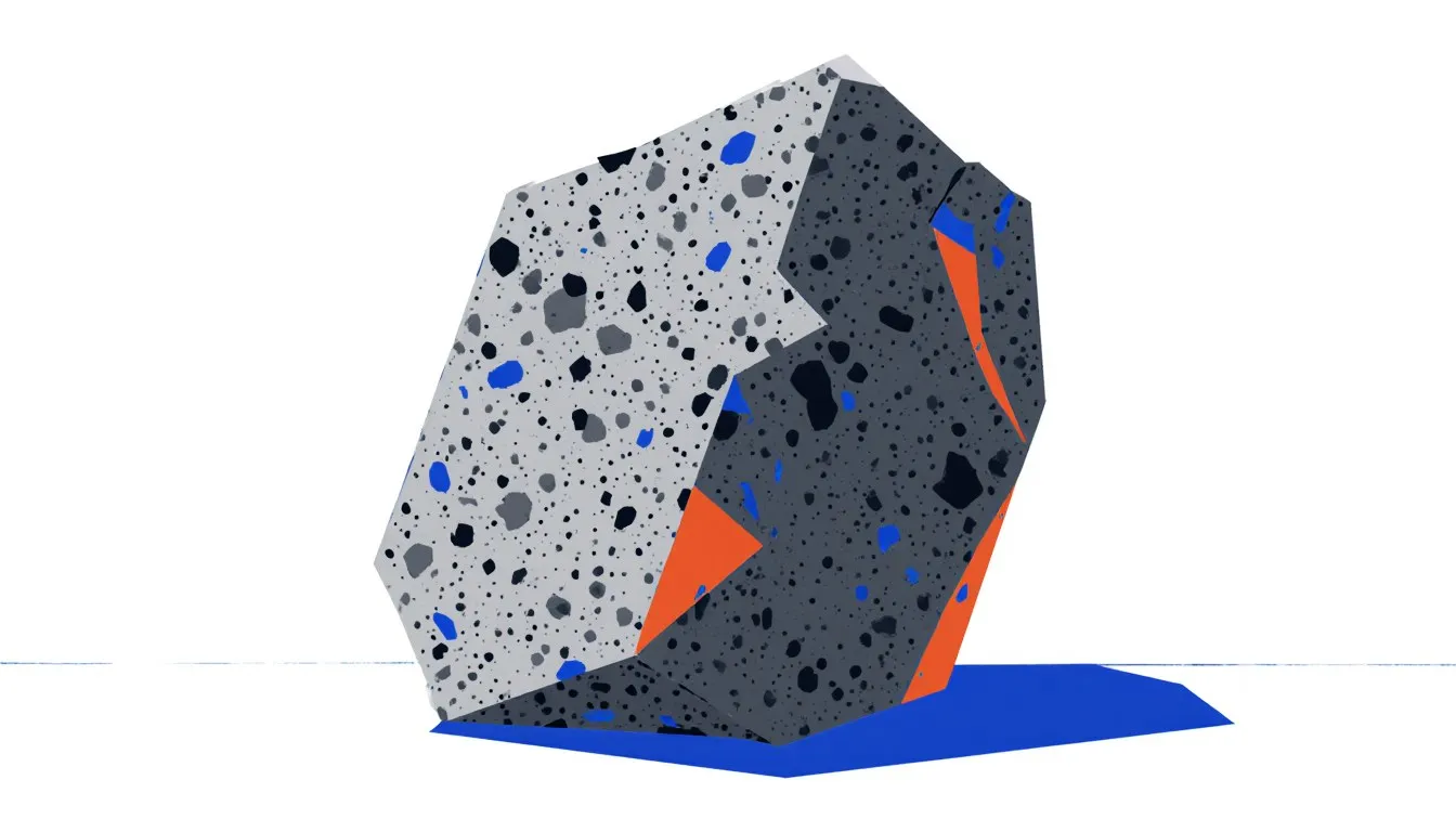 A rough block of diorite rock showing its speckled gray and black mineral texture