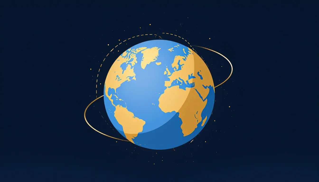 Stylized illustration of planet Earth as a bold graphic globe, representing surprising facts about our world