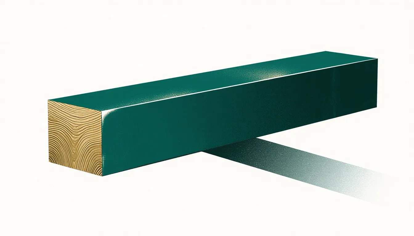 A steel I-beam sliced to reveal its dense, gleaming cross-section, illustrating steel's structural strength