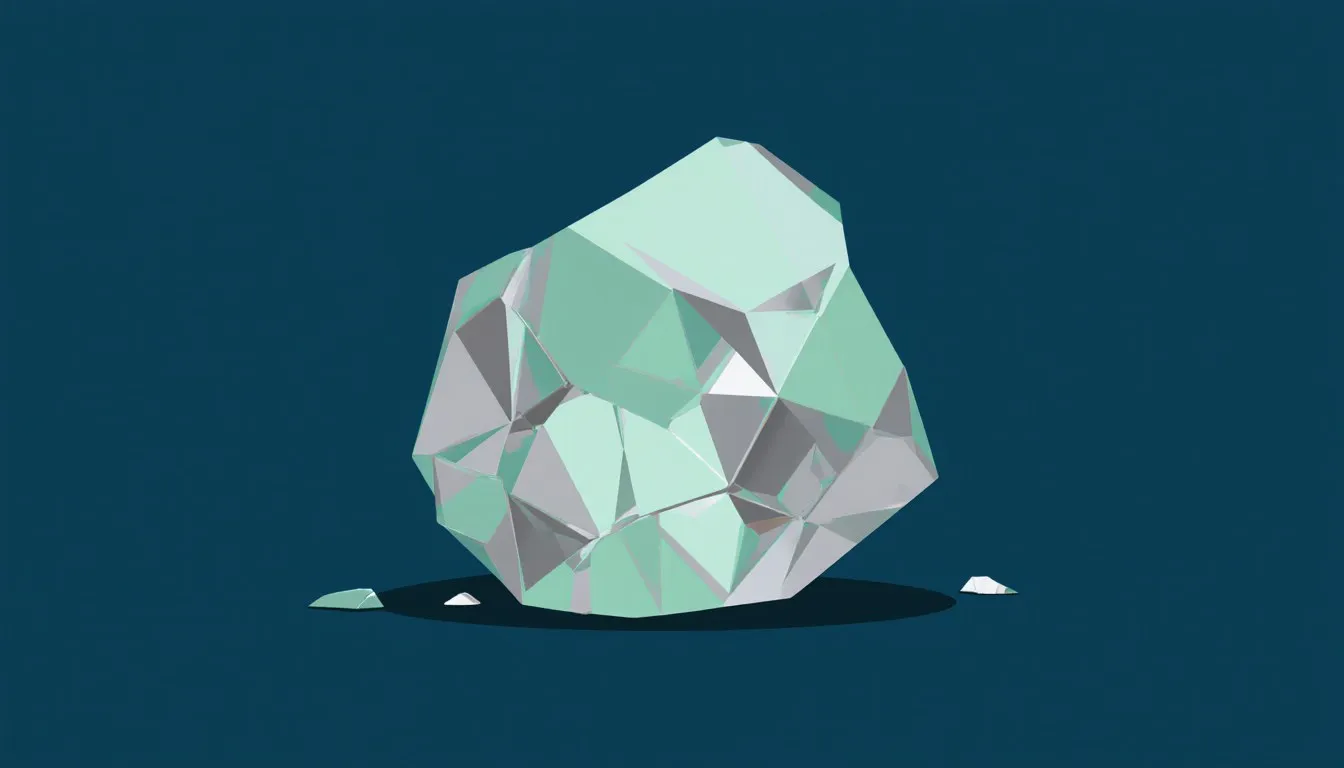 A lustrous silver nugget of raw tellurium metal with brittle, faceted crystalline surfaces