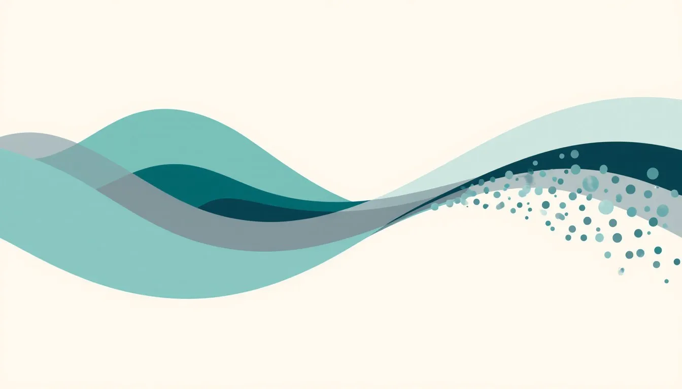 A single wave narrowing from long loose curves to short tight oscillations, representing the electromagnetic spectrum