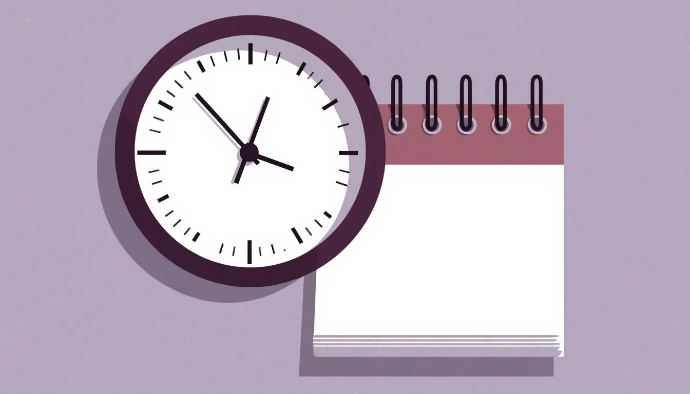 An analog clock beside a calendar page, symbolizing the shift of Daylight Saving Time.